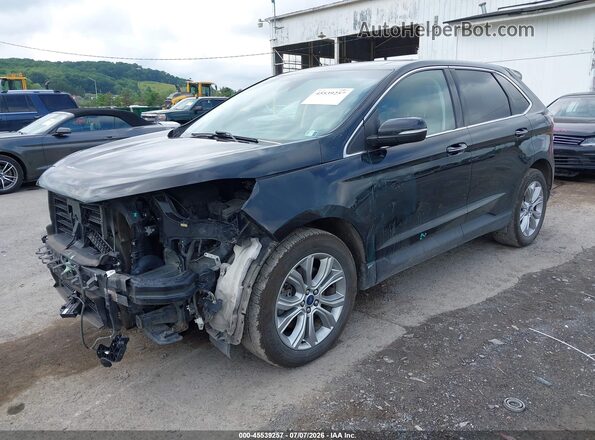2FMPK4K94KBB91947 2019 FORD EDGE Black Առջևի ձախ երեք քառորդ տեսարան