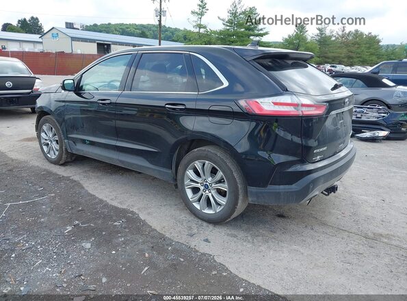 2FMPK4K94KBB91947 2019 FORD EDGE Black Հետևի ձախ