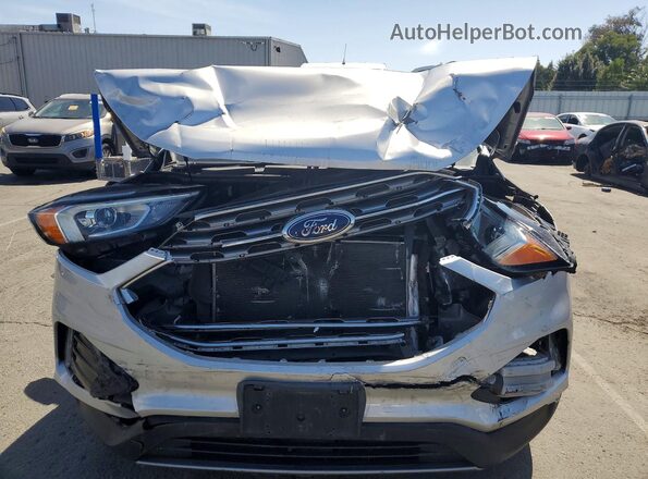 2FMPK4K94KBB93634 2019 FORD EDGE Серебряный Вид спереди