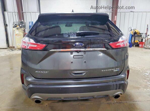 2FMPK4K94KBB97540 2019 FORD EDGE Gray უკანა ხედი