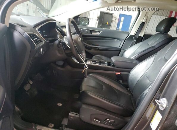 2FMPK4K94KBB97540 2019 FORD EDGE Gray წინა სალონის ხედი