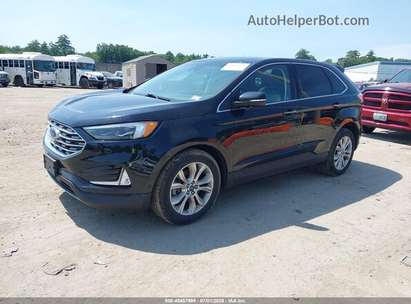 2FMPK4K94KBC02333 2019 FORD EDGE Black Przód lewy