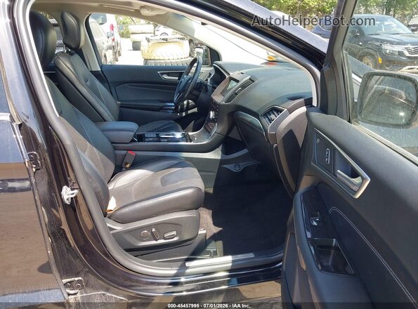 2FMPK4K94KBC02333 2019 FORD EDGE Black Widok wnętrza z przodu