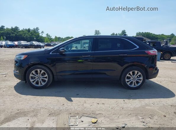 2FMPK4K94KBC02333 2019 FORD EDGE Black Widok wnętrza 360 stopni