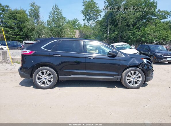 2FMPK4K94KBC02333 2019 FORD EDGE Black Widok wnętrza z tyłu