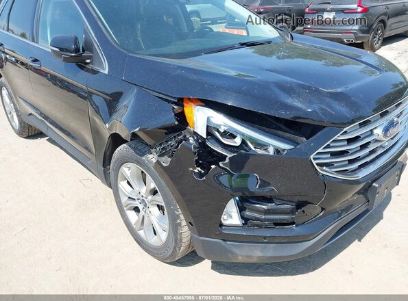 2FMPK4K94KBC02333 2019 FORD EDGE Black Widok z przodu