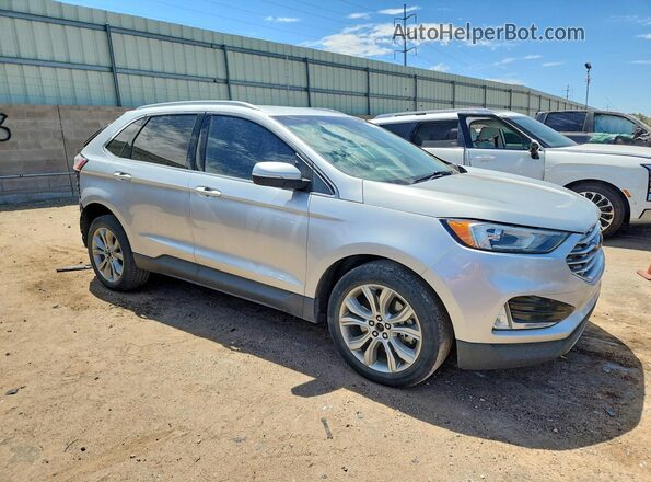 2FMPK4K94KBC22629 2019 FORD EDGE Серебряный Передняя правая четверть