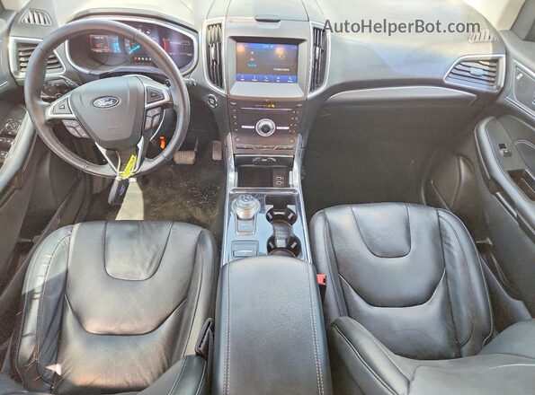 2FMPK4K94KBC22629 2019 FORD EDGE Серебряный Вид панели приборов