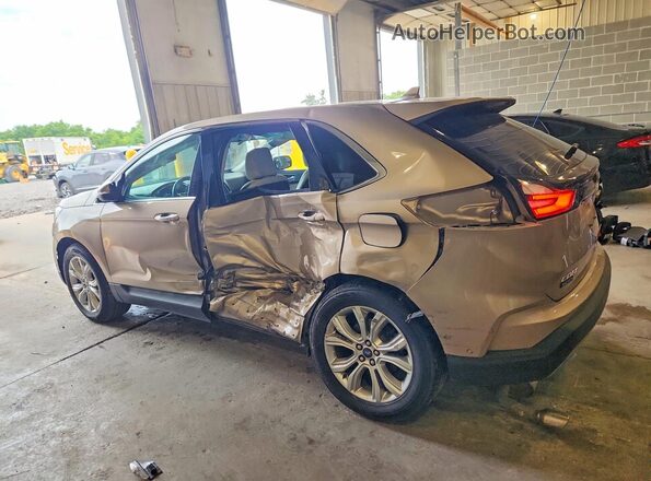 2FMPK4K94LBA17796 2020 FORD EDGE Tan Հետևի ձախ