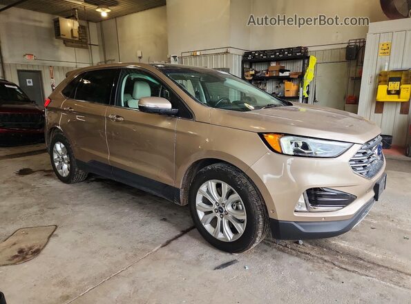 2FMPK4K94LBA17796 2020 FORD EDGE Tan Առջևի աջ