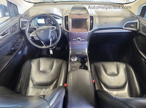 2FMPK4K94LBB35346 2020 FORD EDGE Синий Вид панели приборов