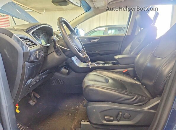 2FMPK4K94LBB35346 2020 FORD EDGE Синий Вид салона спереди