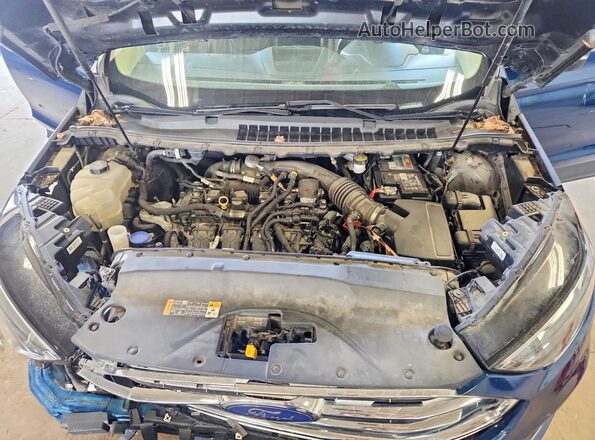 2FMPK4K94LBB35346 2020 FORD EDGE Синий Вид задней части салона