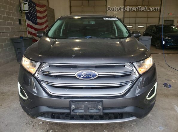 2FMPK4K95HBB91643 2017 FORD EDGE Gray Вид спереду