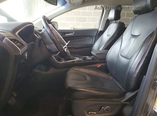 2FMPK4K95HBB91643 2017 FORD EDGE Gray Вид салону спереду