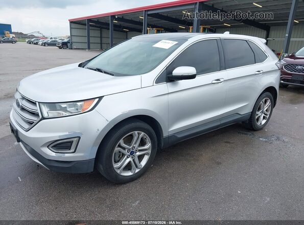 2FMPK4K95JBB40990 2018 FORD EDGE Silver Front left