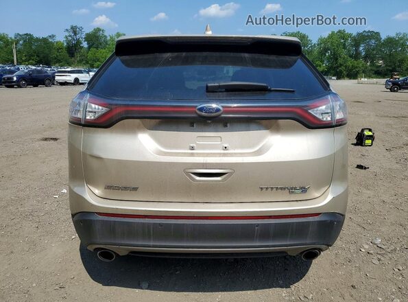 2FMPK4K95JBC24162 2018 FORD EDGE Tan Вид ззаду