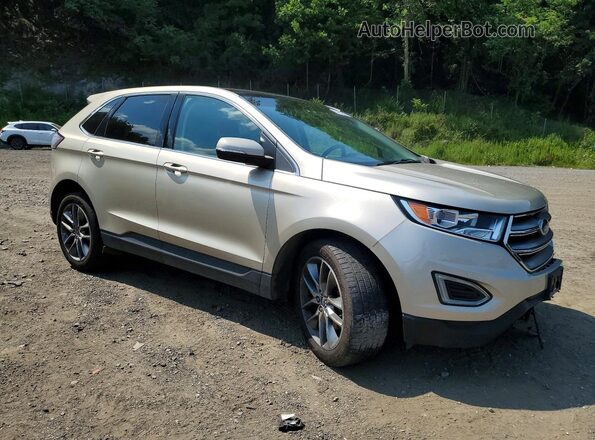2FMPK4K95JBC24162 2018 FORD EDGE Tan Передня права чверть