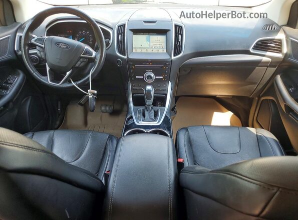 2FMPK4K95JBC24162 2018 FORD EDGE Tan Вид панелі приладів