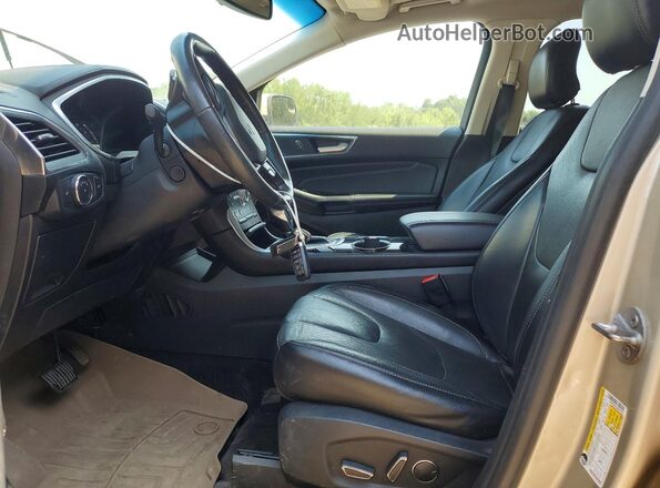 2FMPK4K95JBC24162 2018 FORD EDGE Tan Вид салону спереду