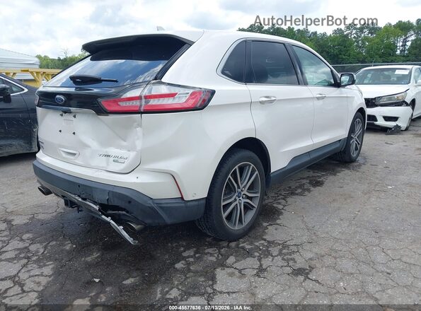 2FMPK4K95KBB48055 2019 FORD EDGE White Trasero derecho