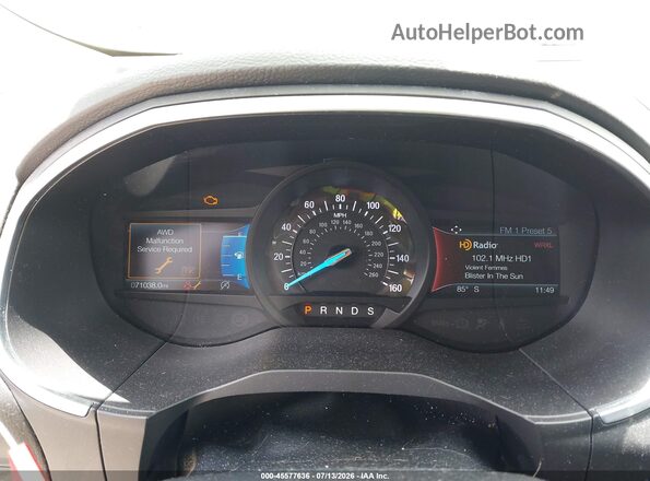 2FMPK4K95KBB48055 2019 FORD EDGE White Vista de los asientos traseros
