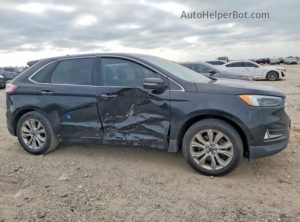 2FMPK4K95KBC22817 2019 FORD EDGE Black Առջևի աջ