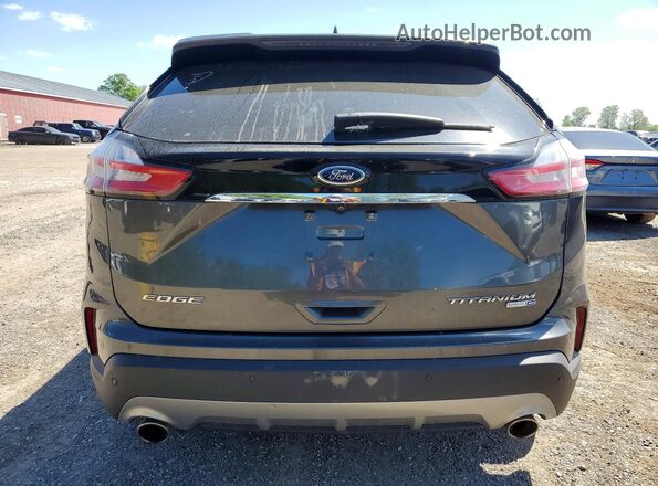 2FMPK4K95KBC52884 2019 FORD EDGE Black Вид ззаду