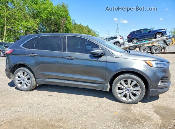 2FMPK4K95KBC52884 2019 FORD EDGE Black Передня права чверть