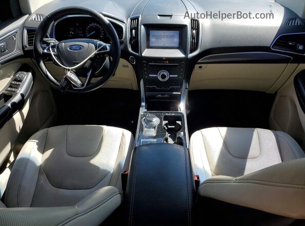2FMPK4K95KBC52884 2019 FORD EDGE Black Вид панелі приладів
