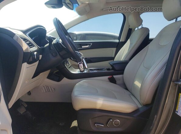 2FMPK4K95KBC52884 2019 FORD EDGE Black Вид салону спереду