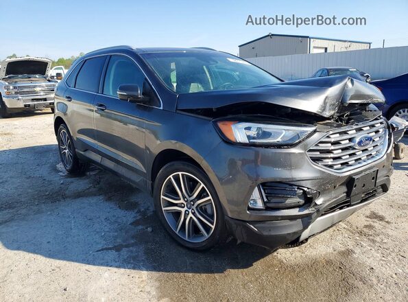 2FMPK4K95LBA05754 2020 FORD EDGE Charcoal Delantero derecho
