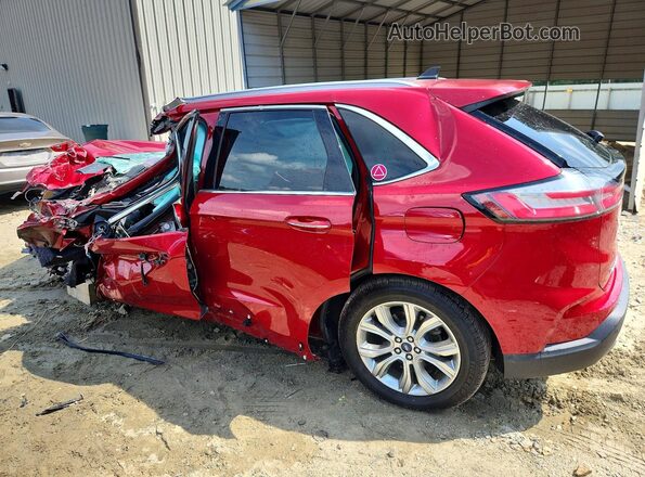 2FMPK4K95LBB58893 2020 FORD EDGE Red Задня ліва чверть