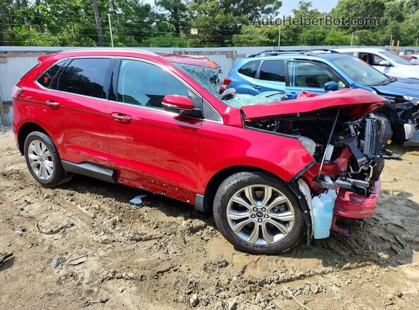 2FMPK4K95LBB58893 2020 FORD EDGE Red Передня права чверть
