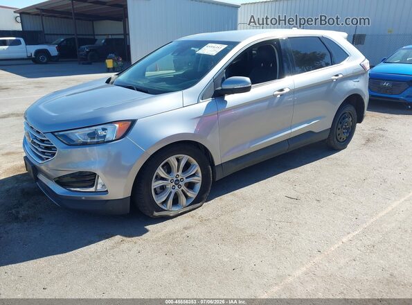 2FMPK4K95NBA15039 2022 FORD EDGE Gray Передня ліва чверть