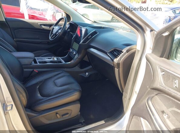 2FMPK4K95NBA15039 2022 FORD EDGE Gray Вид салону спереду