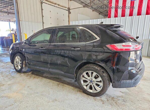 2FMPK4K95NBA54486 2022 FORD EDGE Black Հետևի ձախ