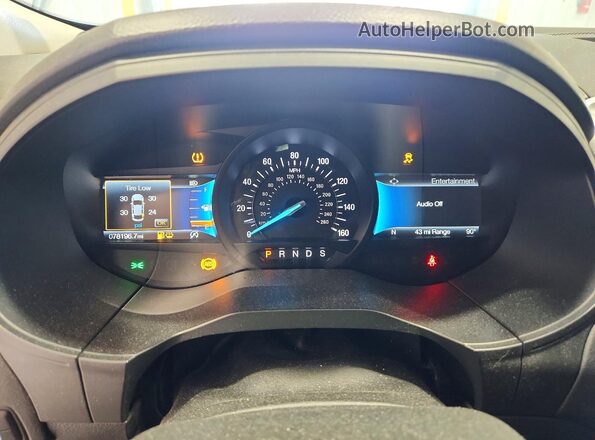 2FMPK4K95NBA54486 2022 FORD EDGE Black Սարքավորումների վահանակի տեսք