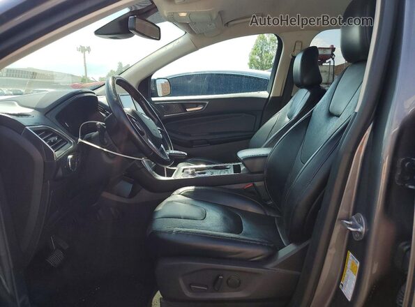 2FMPK4K95NBB04691 2022 FORD EDGE Gray Вид салону спереду