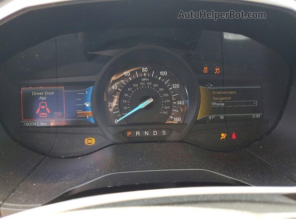 2FMPK4K96HBB77539 2017 FORD EDGE Black Vista del cuadro de instrumentos