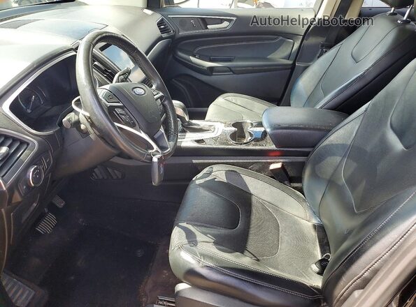 2FMPK4K96HBB77539 2017 FORD EDGE Black Vista interior delantera