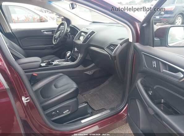 2FMPK4K96HBB96897 2017 FORD EDGE Maroon Widok wnętrza z przodu