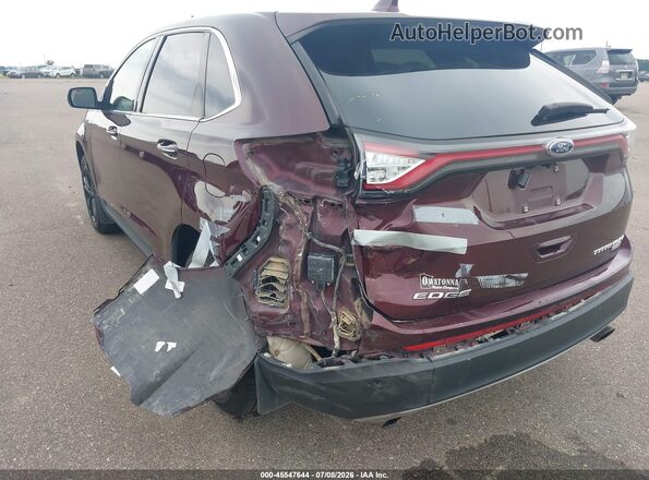 2FMPK4K96HBB96897 2017 FORD EDGE Maroon Widok z przodu