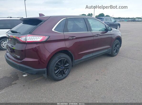 2FMPK4K96HBB96897 2017 FORD EDGE Maroon Tył prawy