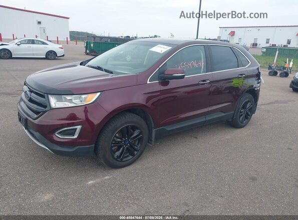 2FMPK4K96HBB96897 2017 FORD EDGE Maroon Przód lewy