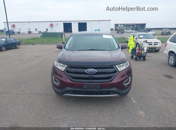 2FMPK4K96HBB96897 2017 FORD EDGE Maroon Widok zestawu wskaźników