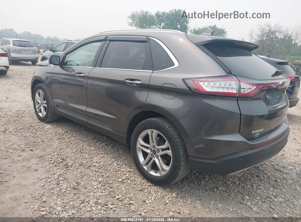 2FMPK4K96HBB98486 2017 FORD EDGE Gray Trasero izquierdo