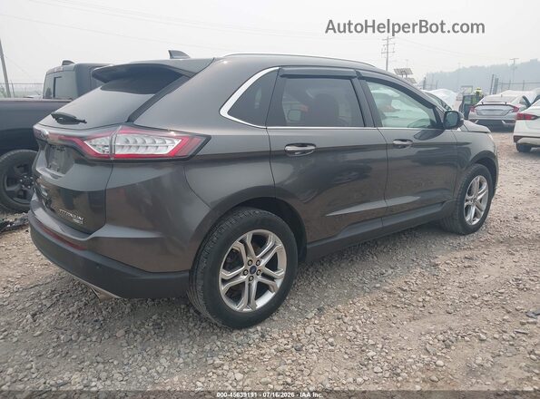 2FMPK4K96HBB98486 2017 FORD EDGE Gray Trasero derecho