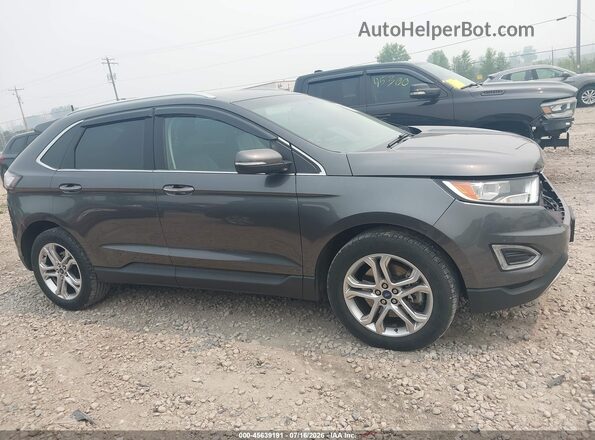 2FMPK4K96HBB98486 2017 FORD EDGE Gray Vista interior de 360 grados