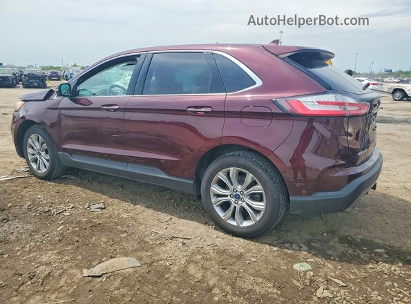 2FMPK4K96KBB74969 2019 FORD EDGE Темно-бордовый Задняя левая четверть